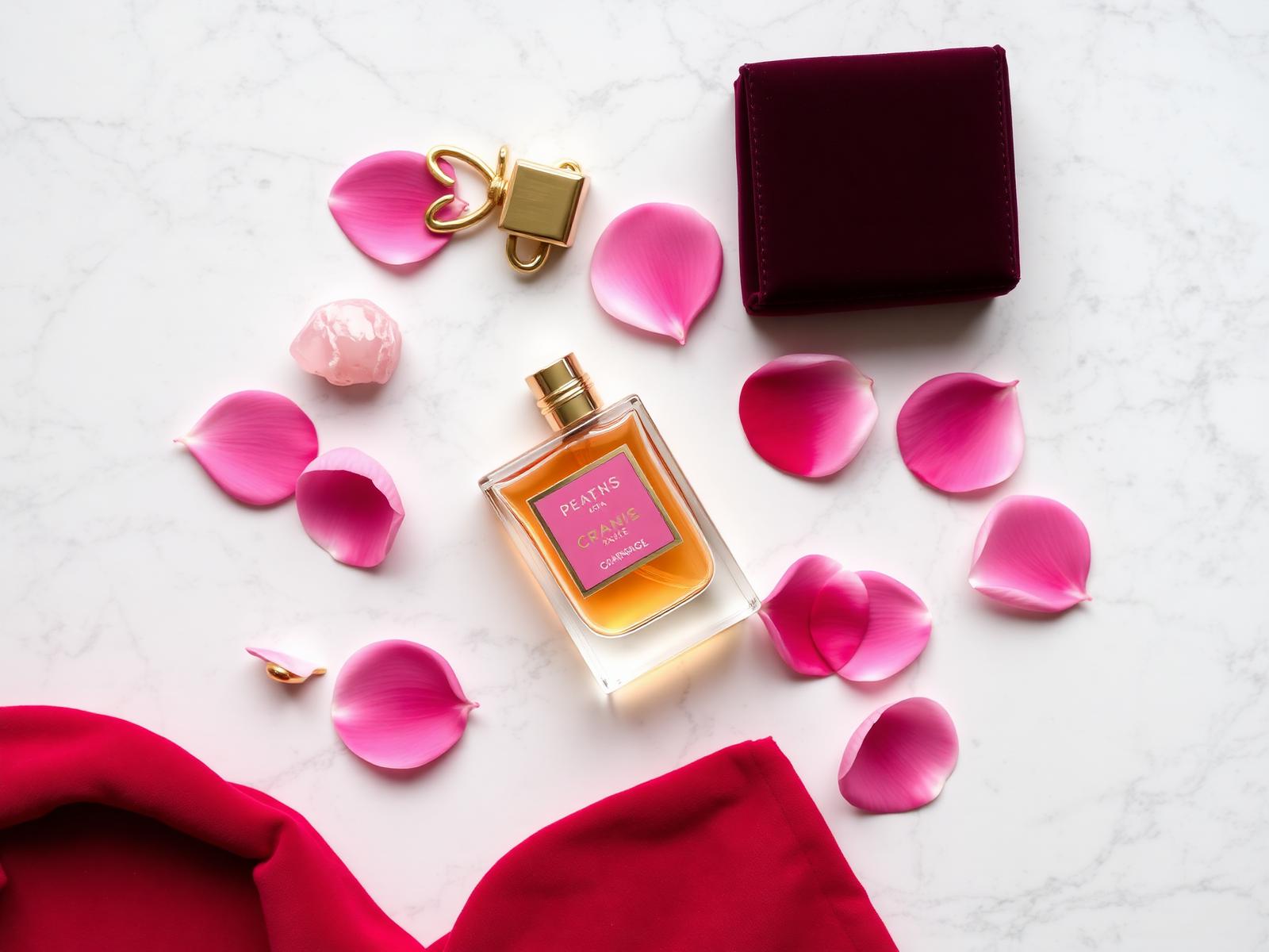 Luxury beauty flatlay